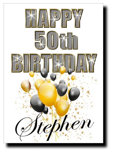 50th BIRTHDAY CARD, FULL OF AMAZING LIFE FACTS – BeeSpoke Cards